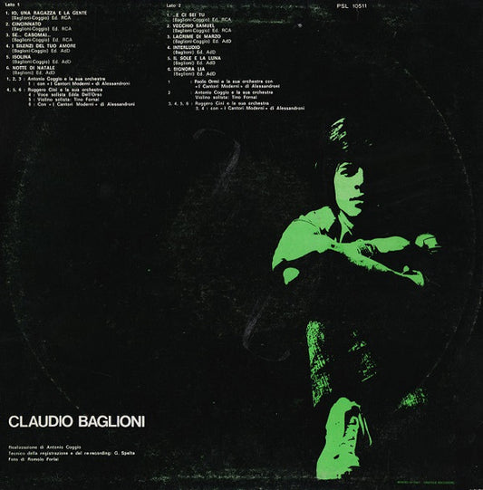 Claudio Baglioni - Un Cantastorie Dei Giorni Nostri