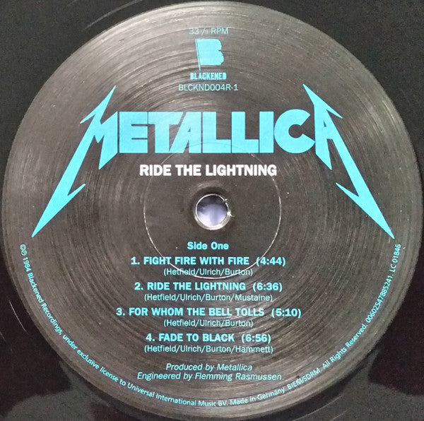 Metallica - Ride The Lightning (nuovo)