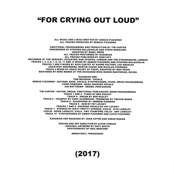 Kasabian - For Crying Out Loud (2017)