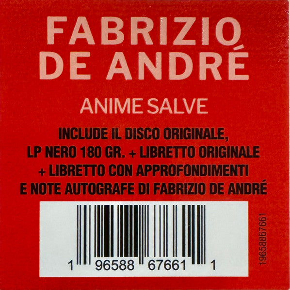Fabrizio De André - Anime Salve