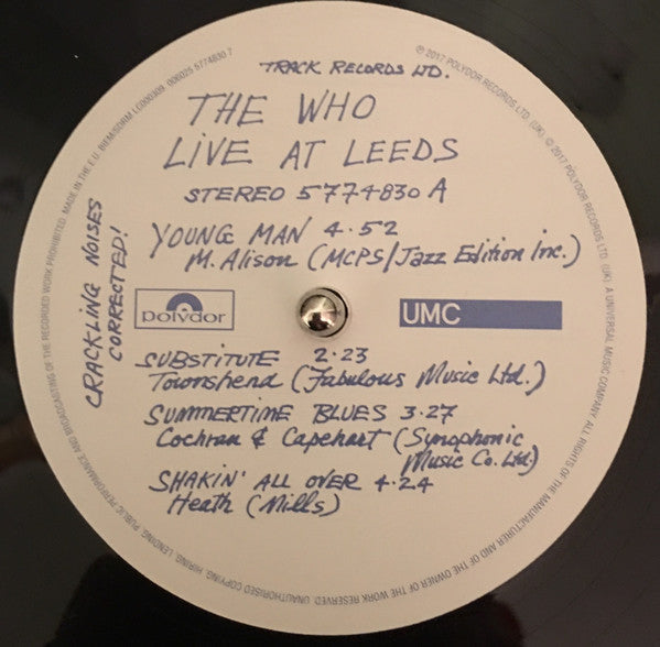 The Who - Live At Leeds (nuovo)
