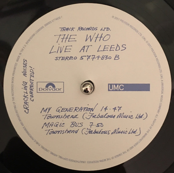 The Who - Live At Leeds (nuovo)