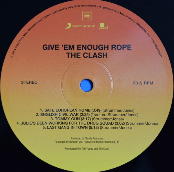 The Clash - Give 'Em Enough Rope (nuovo)