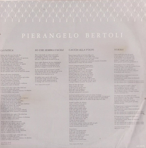 Pierangelo Bertoli - Album
