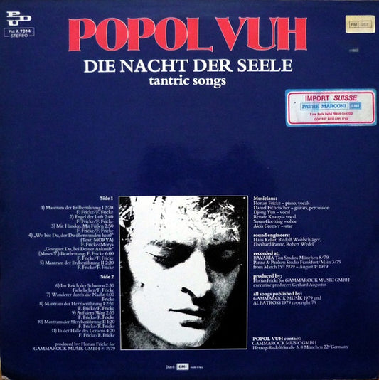 Popol Vuh - Die Nacht Der Seele - Tantric Songs