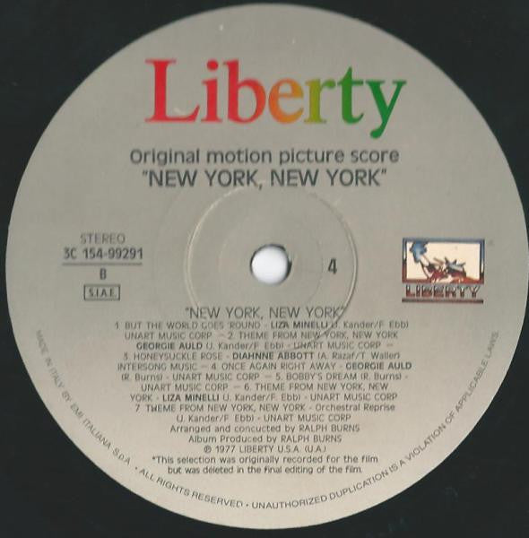 Various - New York, New York (Original Motion Picture Score)