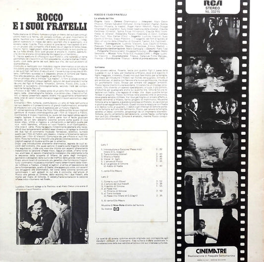 Nino Rota - Rocco E I Suoi Fratelli (Colonna Sonora Originale Del Film)
