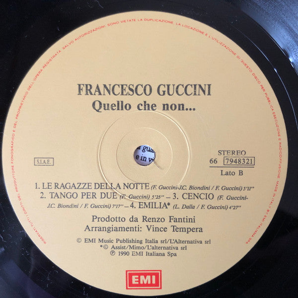 Francesco Guccini - Quello Che Non...