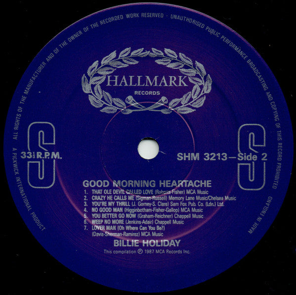 Billie Holiday - Good Morning Heartache