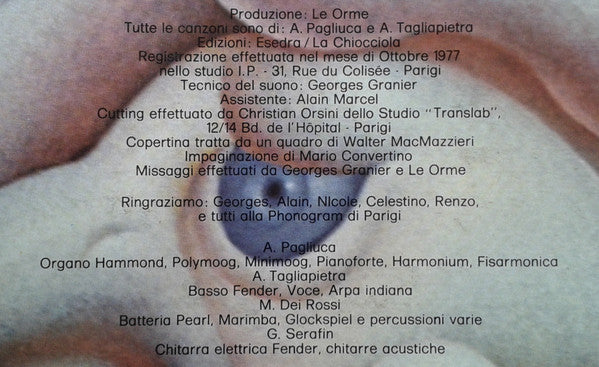 Le Orme - Storia O Leggenda