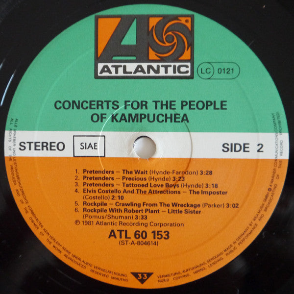 Various - Concerts For The People Of Kampuchea