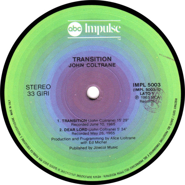 John Coltrane - Transition