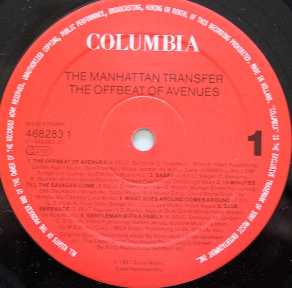 The Manhattan Transfer - The Offbeat Of Avenues