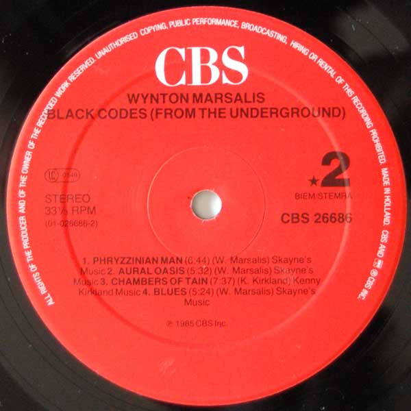 Wynton Marsalis - Black Codes (From The Underground)