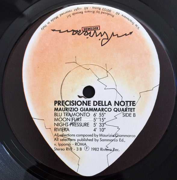 Maurizio Giammarco Quartet - Precisione Della Notte