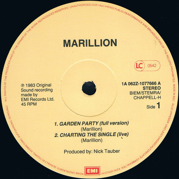Marillion - Garden Party (The Great Cucumber Massacre)