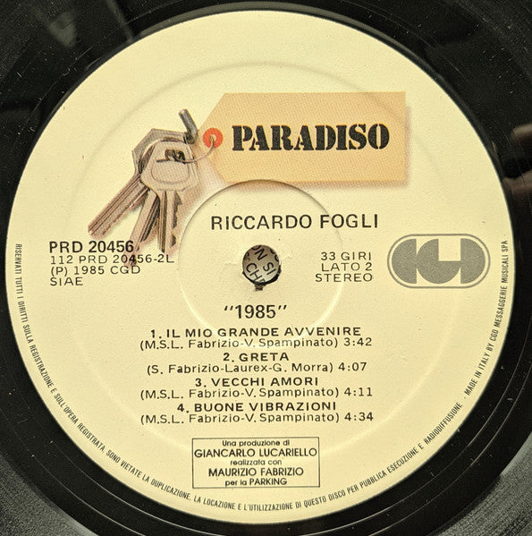 Riccardo Fogli - 1985