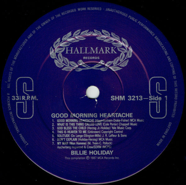 Billie Holiday - Good Morning Heartache