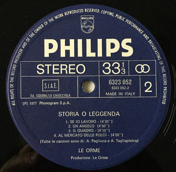 Le Orme - Storia O Leggenda