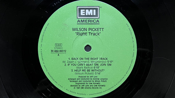 Wilson Pickett - Right Track