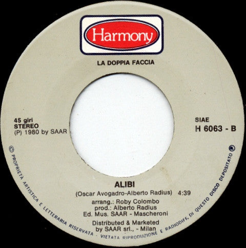 La Doppia Faccia - Shou Shou / Alibi (7")