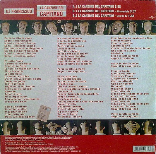 DJ Francesco - La Canzone Del Capitano
