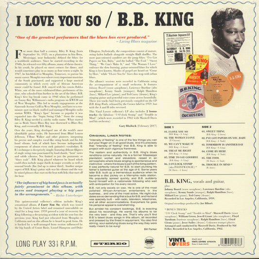 B.B. King - I Love You So (nuovo)