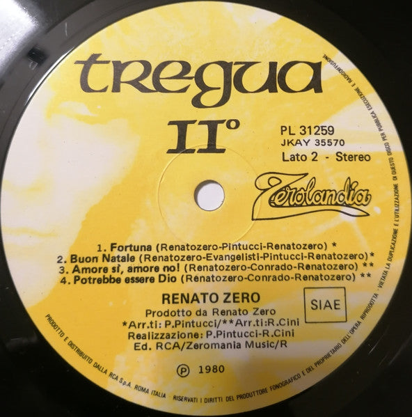 Renato Zero - Tregua II°