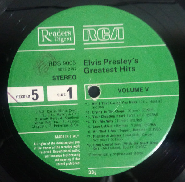 Elvis Presley - Elvis Presley's Greatest Hits (box)