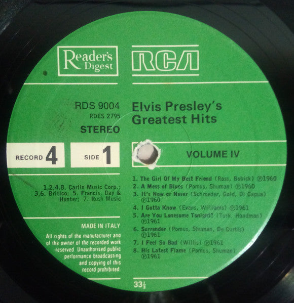 Elvis Presley - Elvis Presley's Greatest Hits (box)