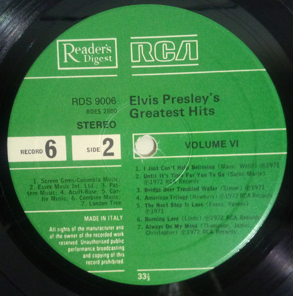 Elvis Presley - Elvis Presley's Greatest Hits (box)