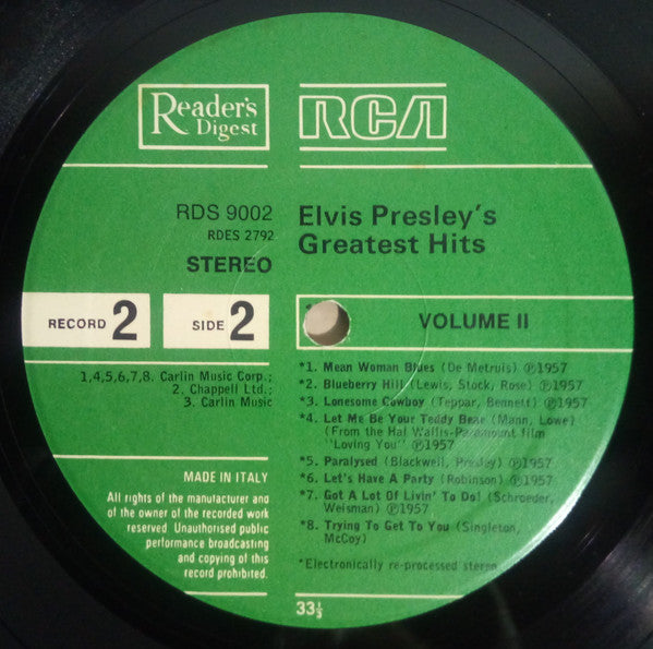 Elvis Presley - Elvis Presley's Greatest Hits (box)