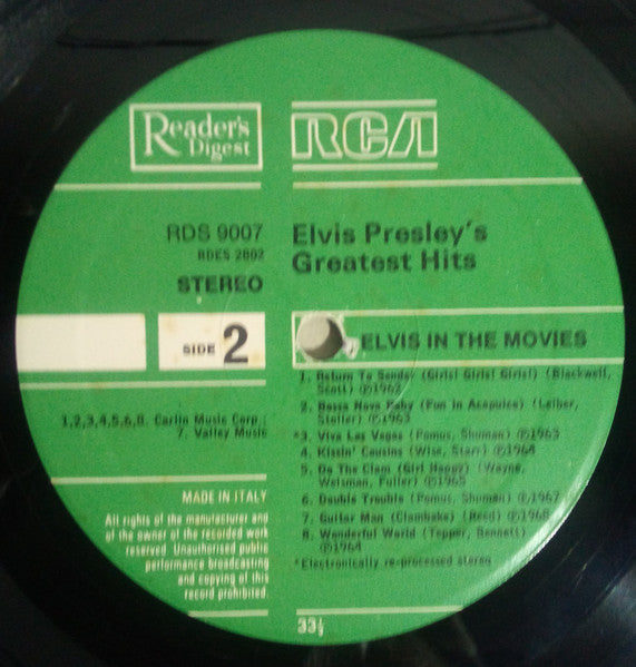 Elvis Presley - Elvis Presley's Greatest Hits (box)