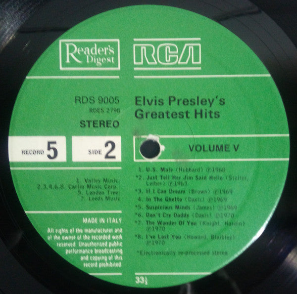 Elvis Presley - Elvis Presley's Greatest Hits (box)