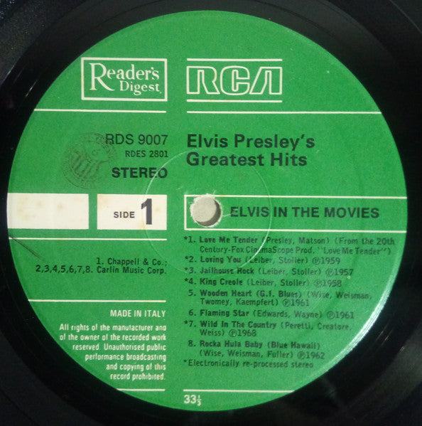 Elvis Presley - Elvis Presley's Greatest Hits (box)