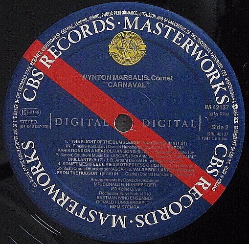 Wynton Marsalis, Eastman Wind Ensemble, Donald Hunsberger – Carnaval