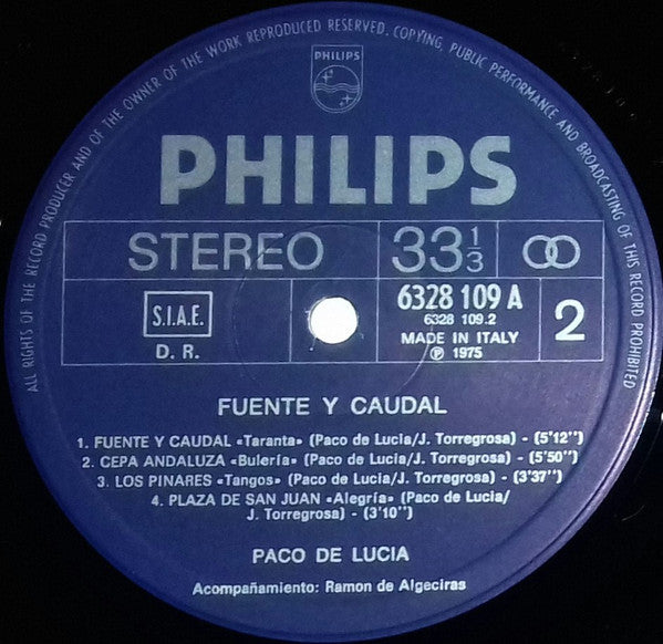 Paco De Lucía - Fuente Y Caudal