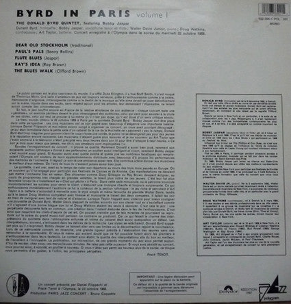 Donald Byrd - Byrd In Paris Volume I