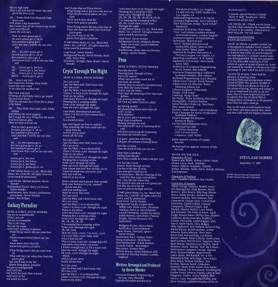 Stevie Wonder - Characters