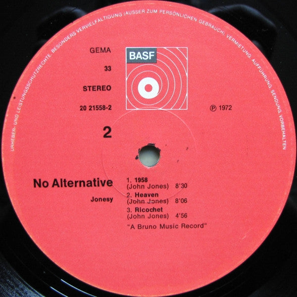 Jonesy - No Alternative
