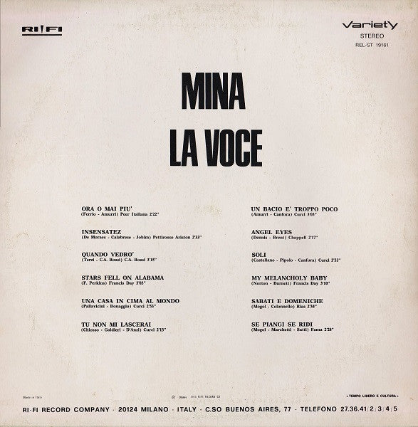 Mina - La Voce
