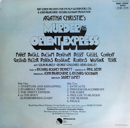Richard Rodney Bennett - Agatha Christie's Murder On The Orient Express (Original Soundtrack Recording)