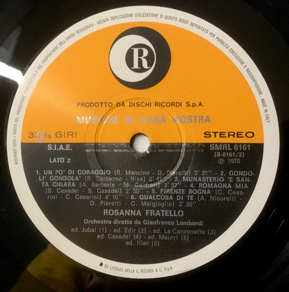 Rosanna Fratello - Musiche Di Casa Nostra