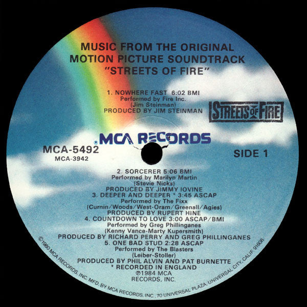 Various - Streets Of Fire - Music From The Original Motion Picture Soundtrack