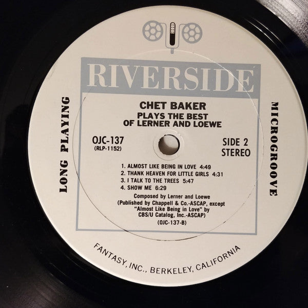 Chet Baker - Plays The Best Of Lerner & Loewe