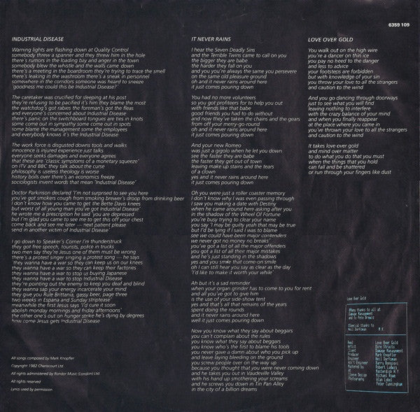 Dire Straits - Love Over Gold