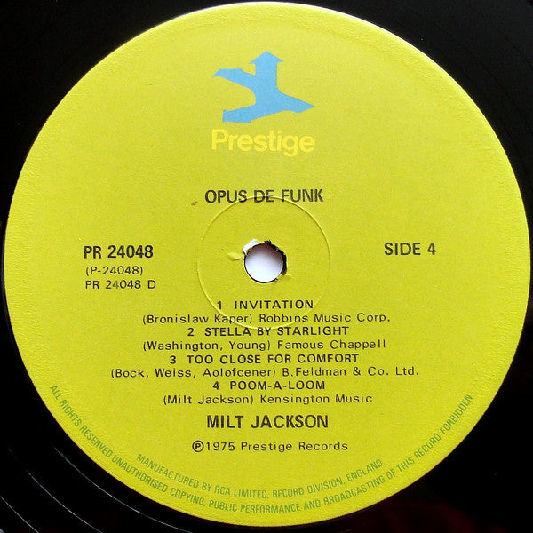 Milt Jackson - Opus De Funk