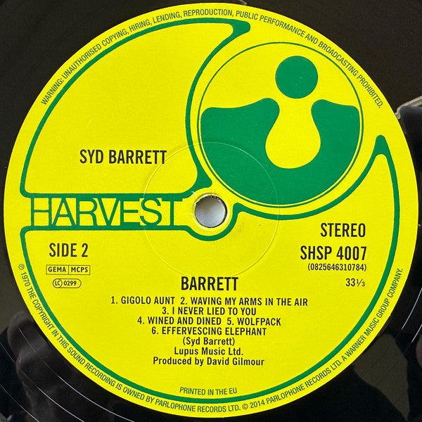 Syd Barrett - Barrett (nuovo)