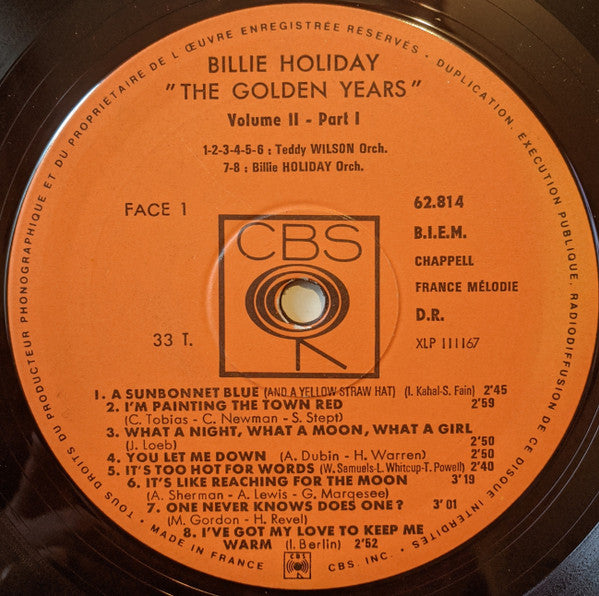 Billie Holiday - The Golden Years Volume II - Part I