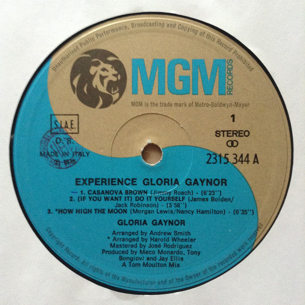 Gloria Gaynor - Experience Gloria Gaynor